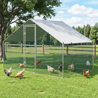 i.Pet Chicken Coop Rabbit Hutch Outdoor Run Walk in Hen Cage Ferret House 3x2x2m