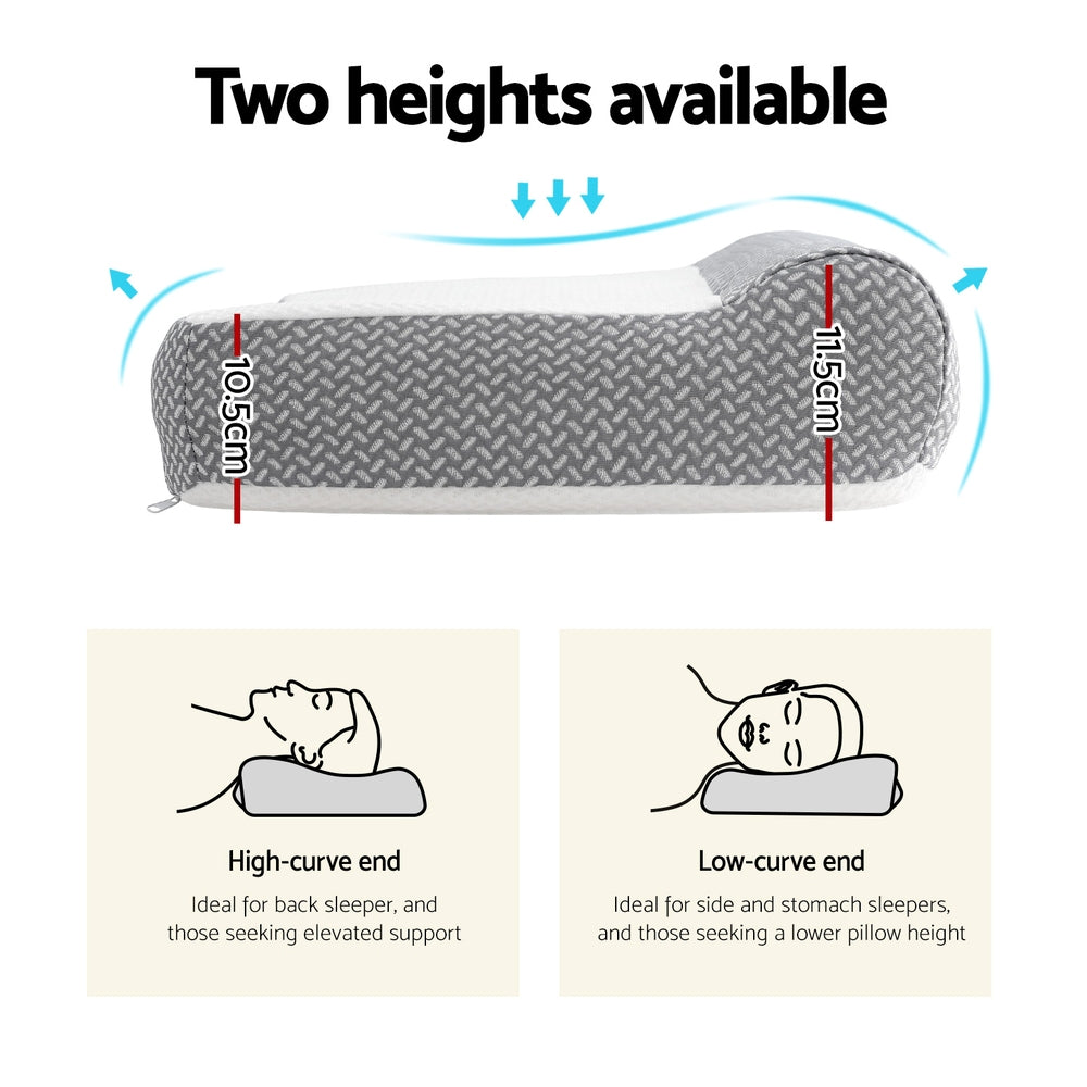 Giselle Contour Pillow Memory Foam Awezingly
