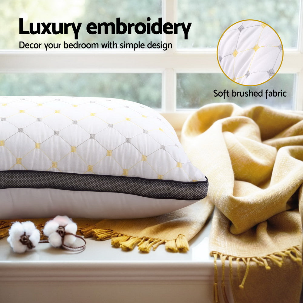 Giselle 2pcs Pillows Microfibre Awezingly
