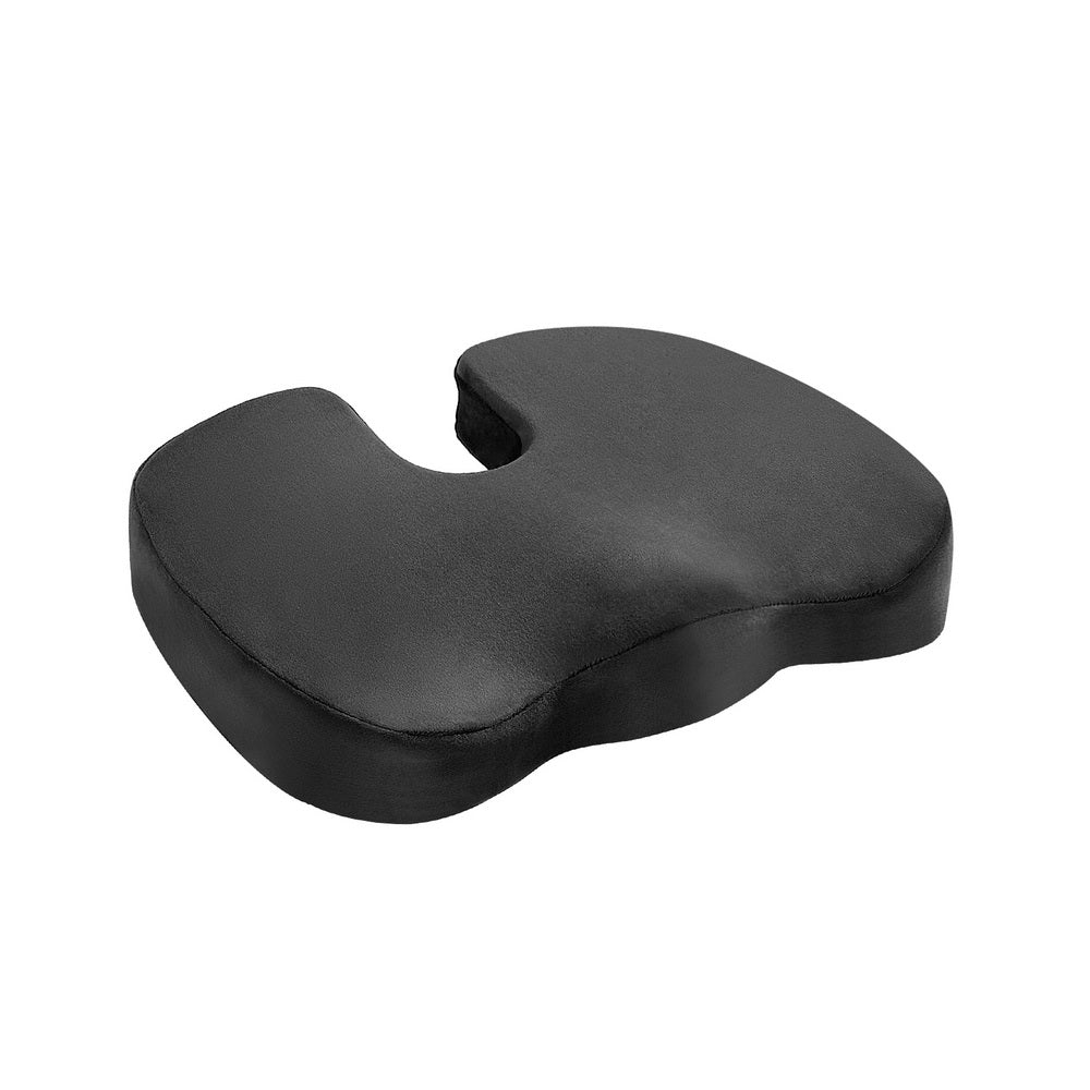 Giselle Bedding Seat Cushion Memory Foam Pillow Back Pain Relief Chair Pad Black Awezingly
