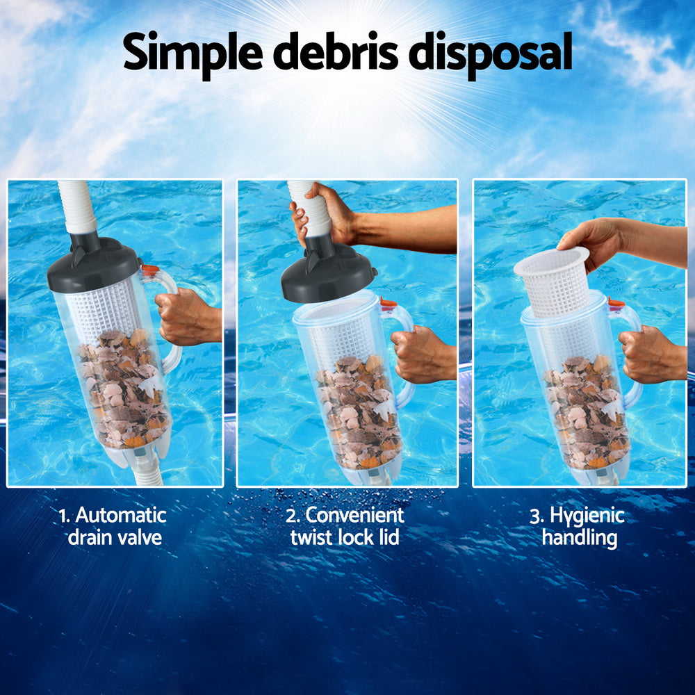 Aquabuddy Pool Leaf Canister Cleaner Suction Catcher In-ground Swimming Pools Aquabuddy