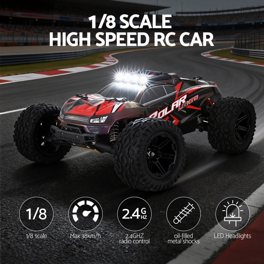 Keezi Kids Remote Control Car Off-Road Truck with Lights Electric Vehicle Toys Awezingly