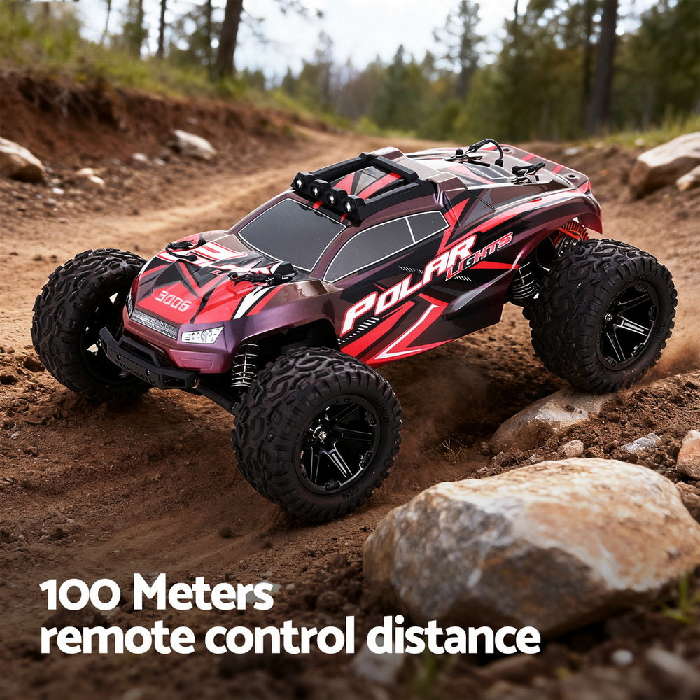 Keezi Kids Remote Control Car Off-Road Truck with Lights Electric Vehicle Toys Awezingly