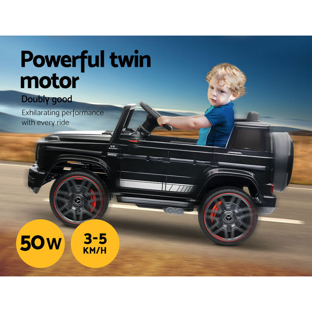 Mercedes-Benz Kids Ride On Car Electric AMG G63 Licensed Remote Cars 12V Black Mercedes-Benz