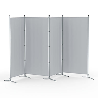 Artiss 4 Panel Room Divider Screen 345x180cm Fabric Grey