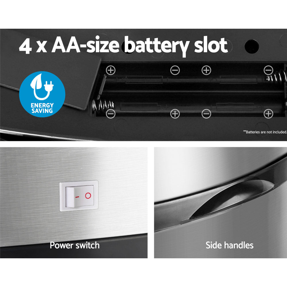 50L Stainless Steel Motion Sensor Rubbish Bin Does not apply
