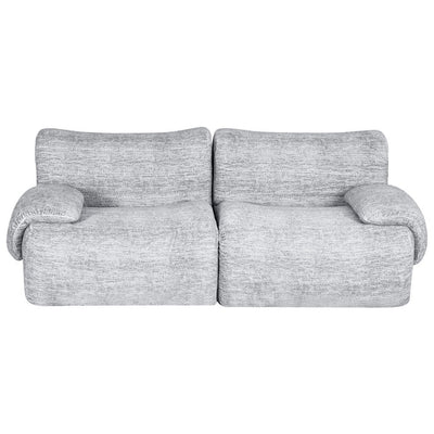 Artiss 2 Seater Sofa Modular Sectional Sofas Couch Bed No Assembly Living Room Grey