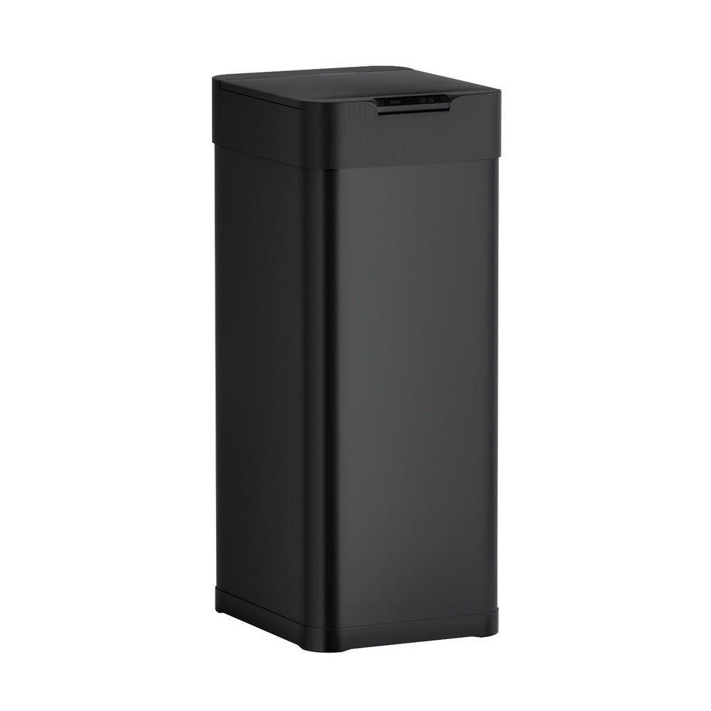 Devanti 50L Sensor Bin Motion Rubbish Bins Kitchen Automatic Trash Can Black Devanti
