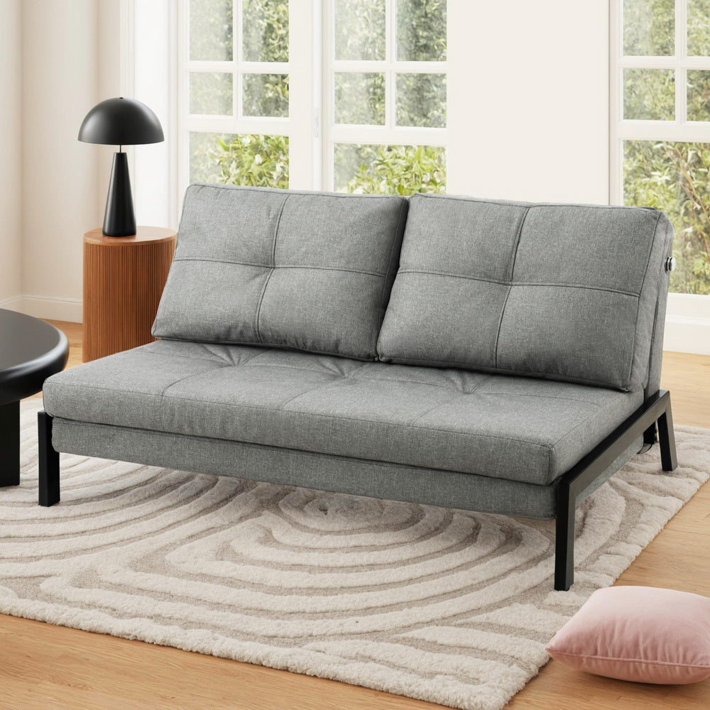 Artiss Sofa Bed 2 Seater Folding Convertible Couch Recliner Lounge Chair Awezingly