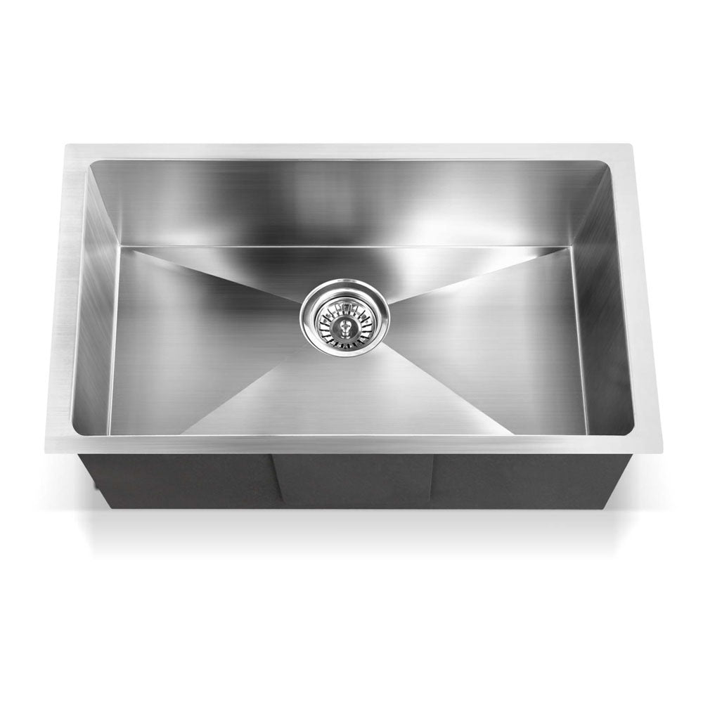 Cefito 70cm x 45cm Stainless Steel Kitchen Sink Under/Top/Flush Mount Silver Cefito