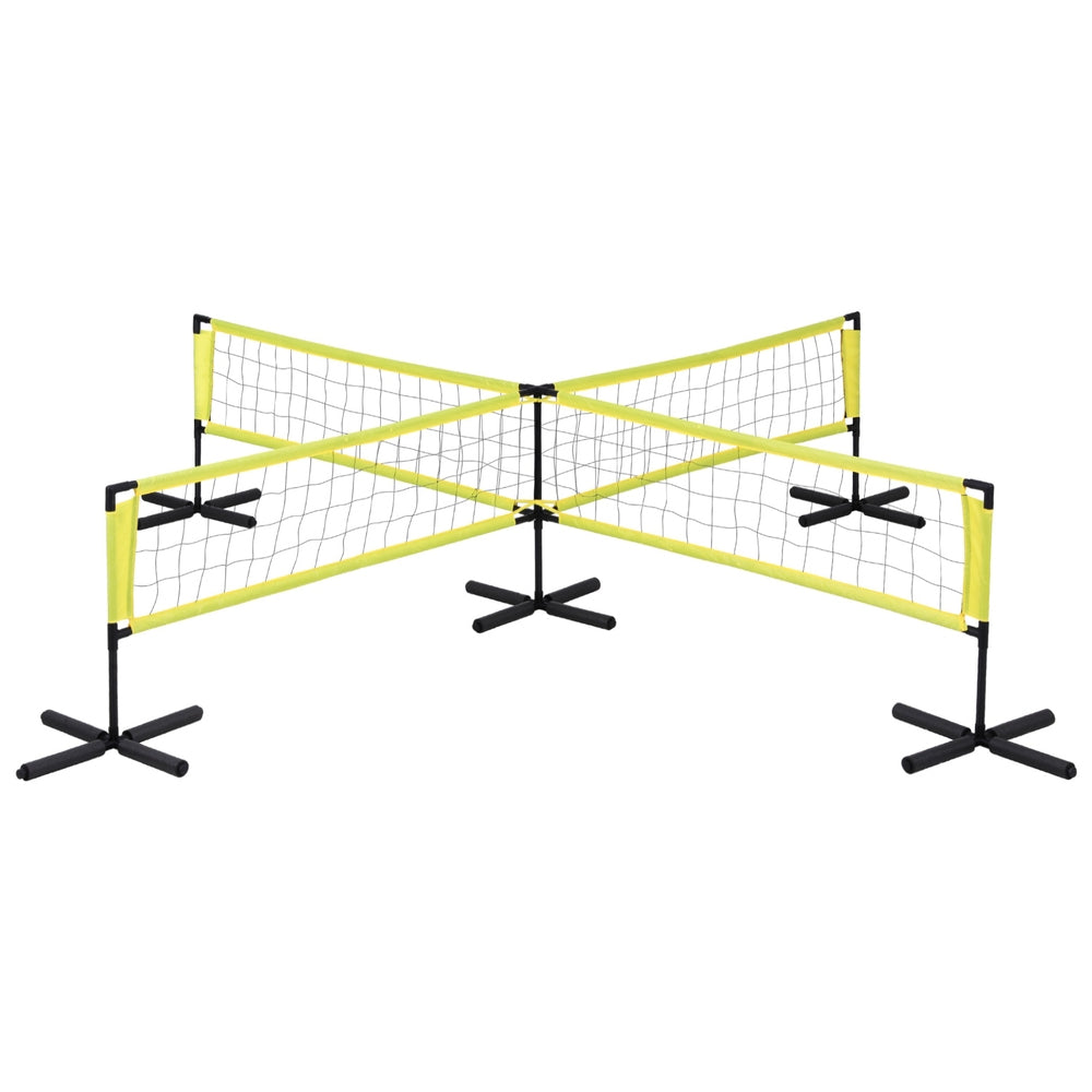 Everfit Water Volleyball Net Set Portable Swimming Pool Nets Game 4 Anchor Bags Awezingly