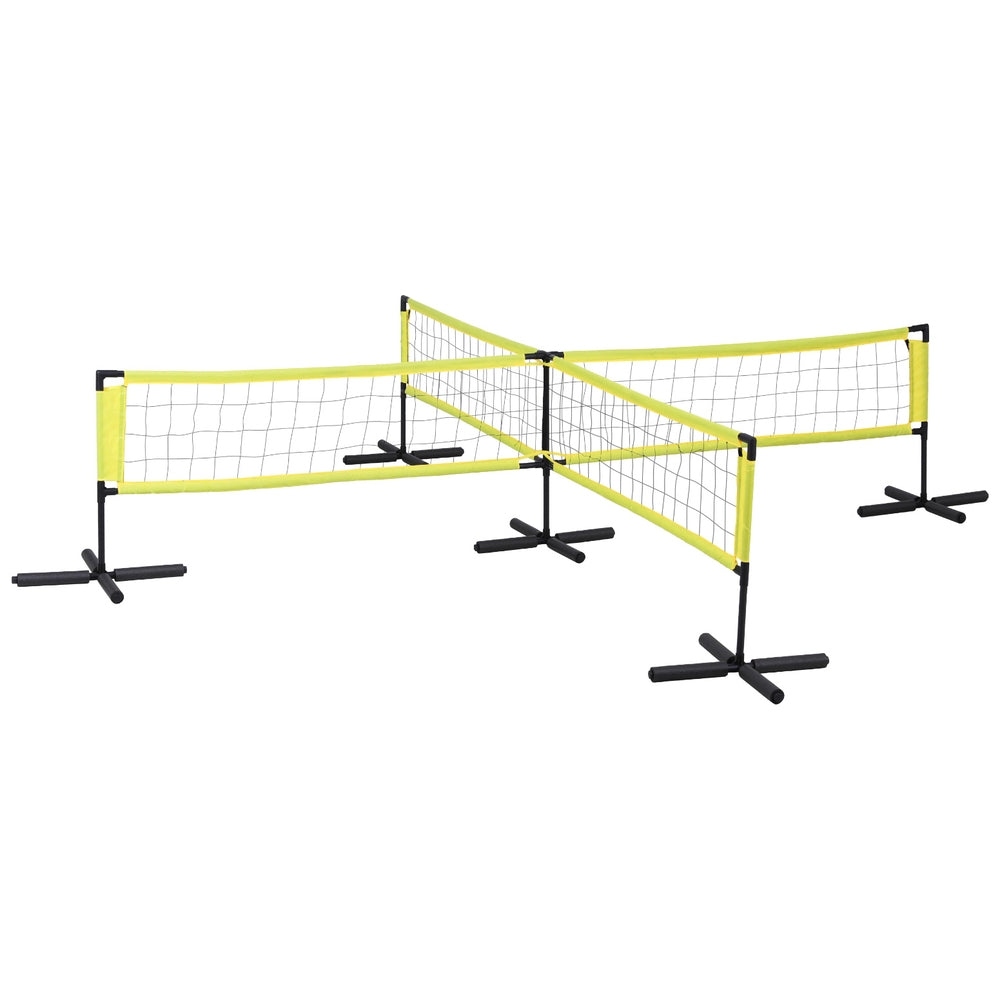 Everfit Water Volleyball Net Set Portable Swimming Pool Nets Game 4 Anchor Bags Awezingly