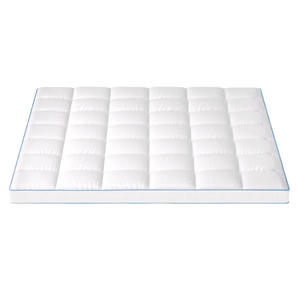 Giselle Bedding Mattress Topper Pillowtop Bamboo 10cm King Awezingly