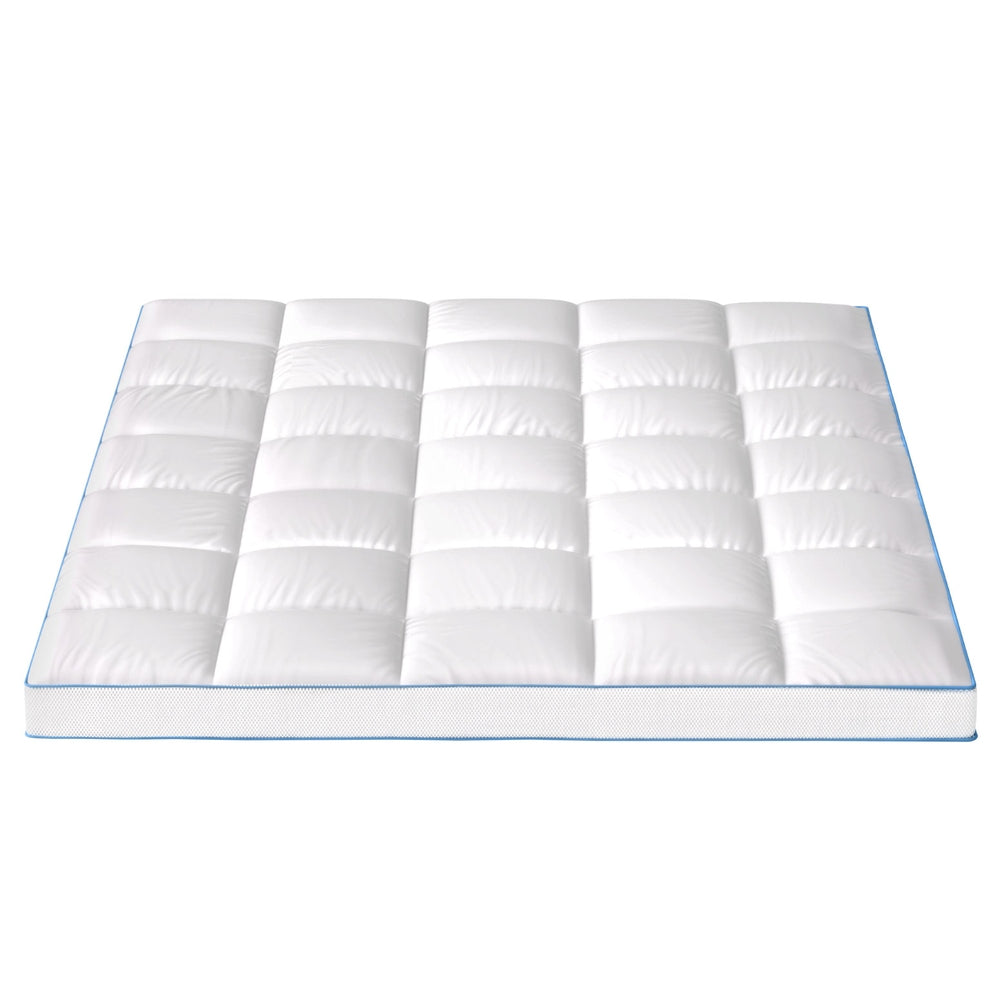 Giselle Bedding Mattress Topper Pillowtop Bamboo 10cm Queen Awezingly