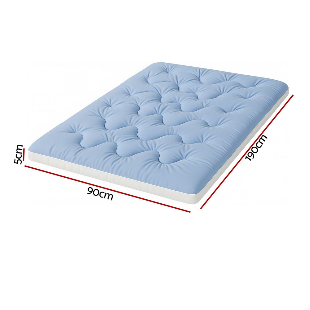 Giselle 5cm Mattress Topper Pillowtop toppers Double-Sided Single Awezingly