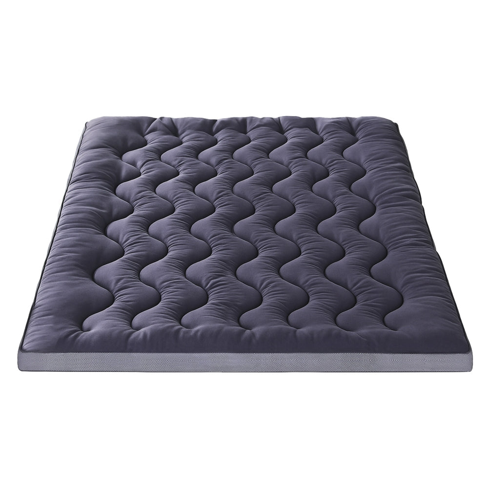 Giselle 5cm Mattress Topper Pillowtop toppers Bamboo Charcoal Queen Awezingly