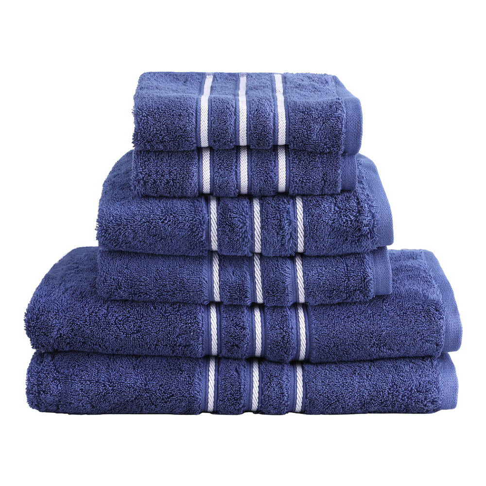 6 Pack Bath Towels Set Cotton Towel Navy Does not apply