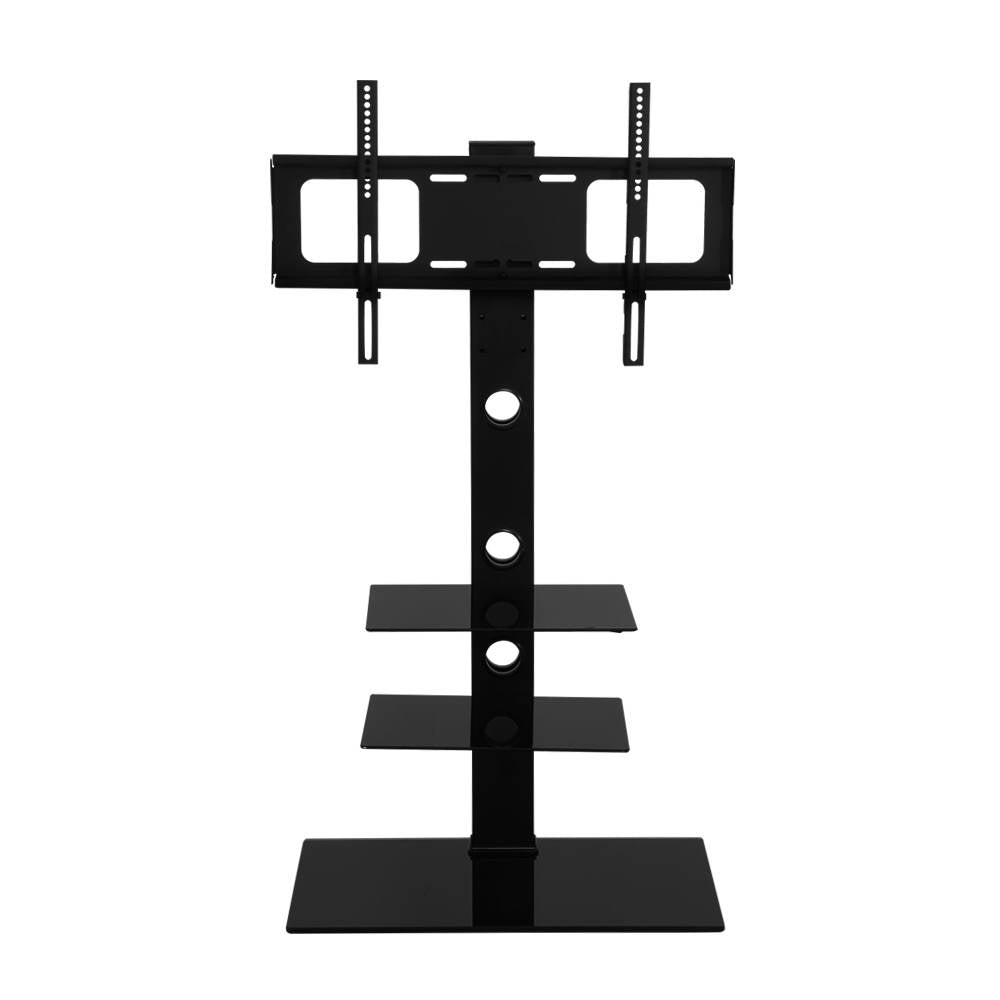 Artiss Floor TV Stand Brakcket Mount Swivel Height Adjustable 32 to 70 Inch Black Artiss