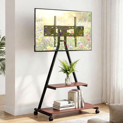 Artiss Mobile TV Stand Rolling Cart Wheels 32-75