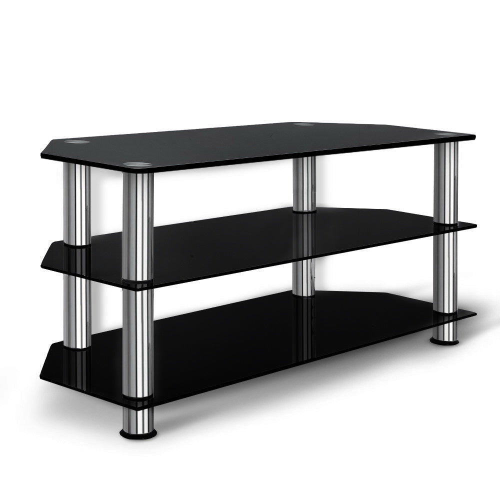 Artiss TV Stand Entertainment Unit Media Cabinet Temptered Glass 3 Tiers Artiss