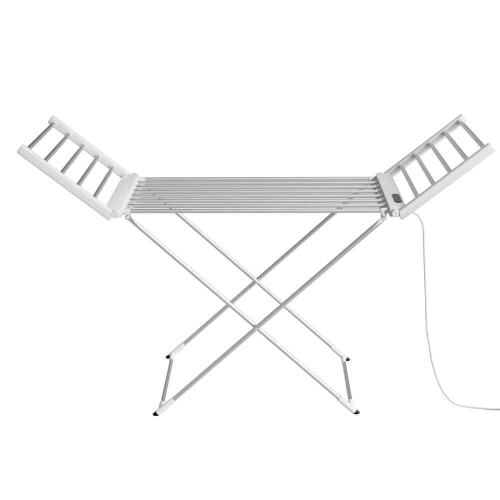 Devanti Foldable Electric Heated Towel Rail Rack with 24H Timer Devanti