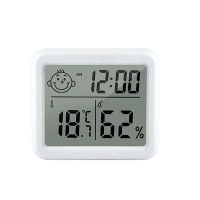 Digital Hygrometer Thermometer,Indoor Thermometer with High Accuracy, Temperature and Humidity Meter with Clock,Indoor Humidity