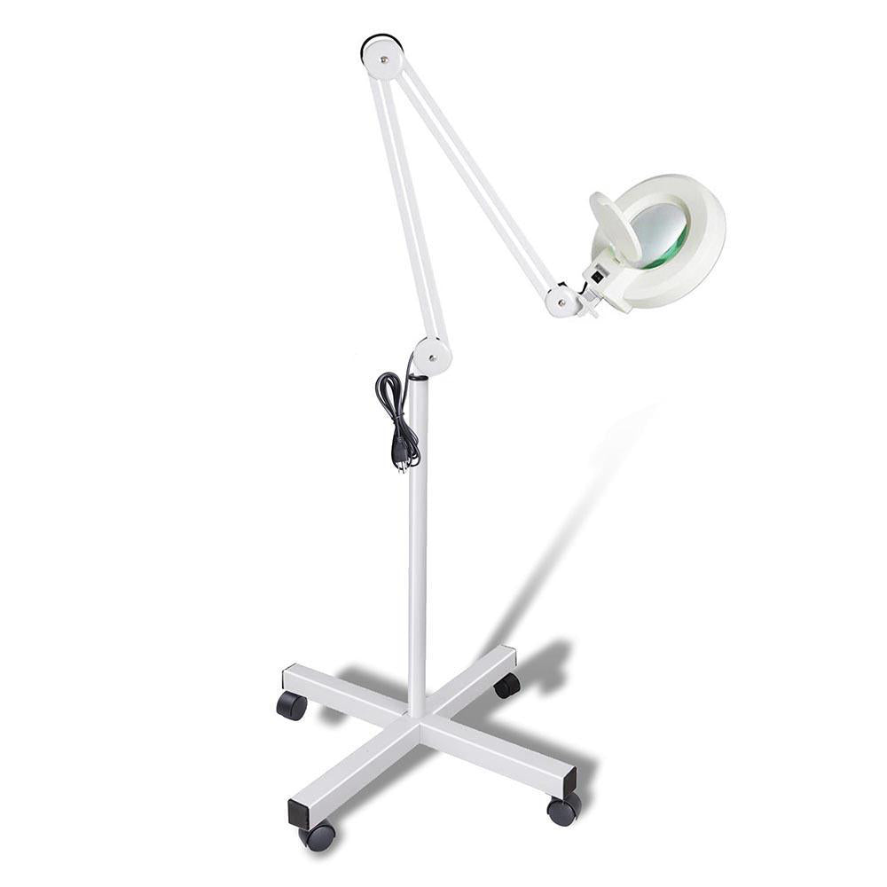 5x Magnifying Lamp Fluorescent Salon Light Glass Beauty Floor Stand Magnifier Does Not Apply