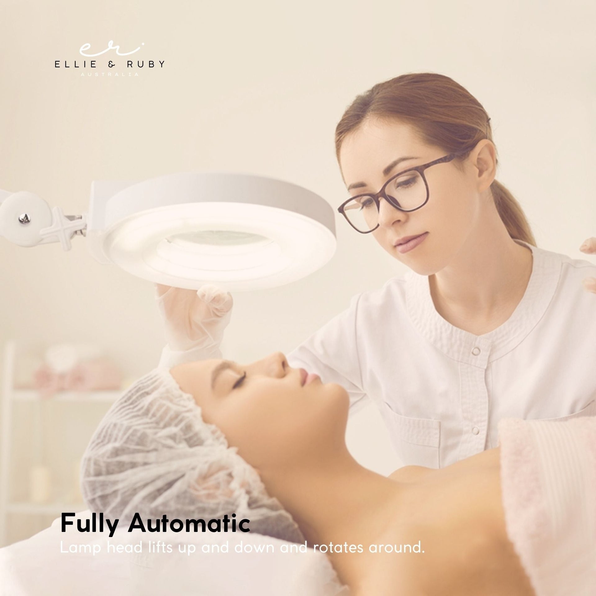 5x Magnifying Lamp Fluorescent Salon Light Glass Beauty Floor Stand Magnifier Does Not Apply