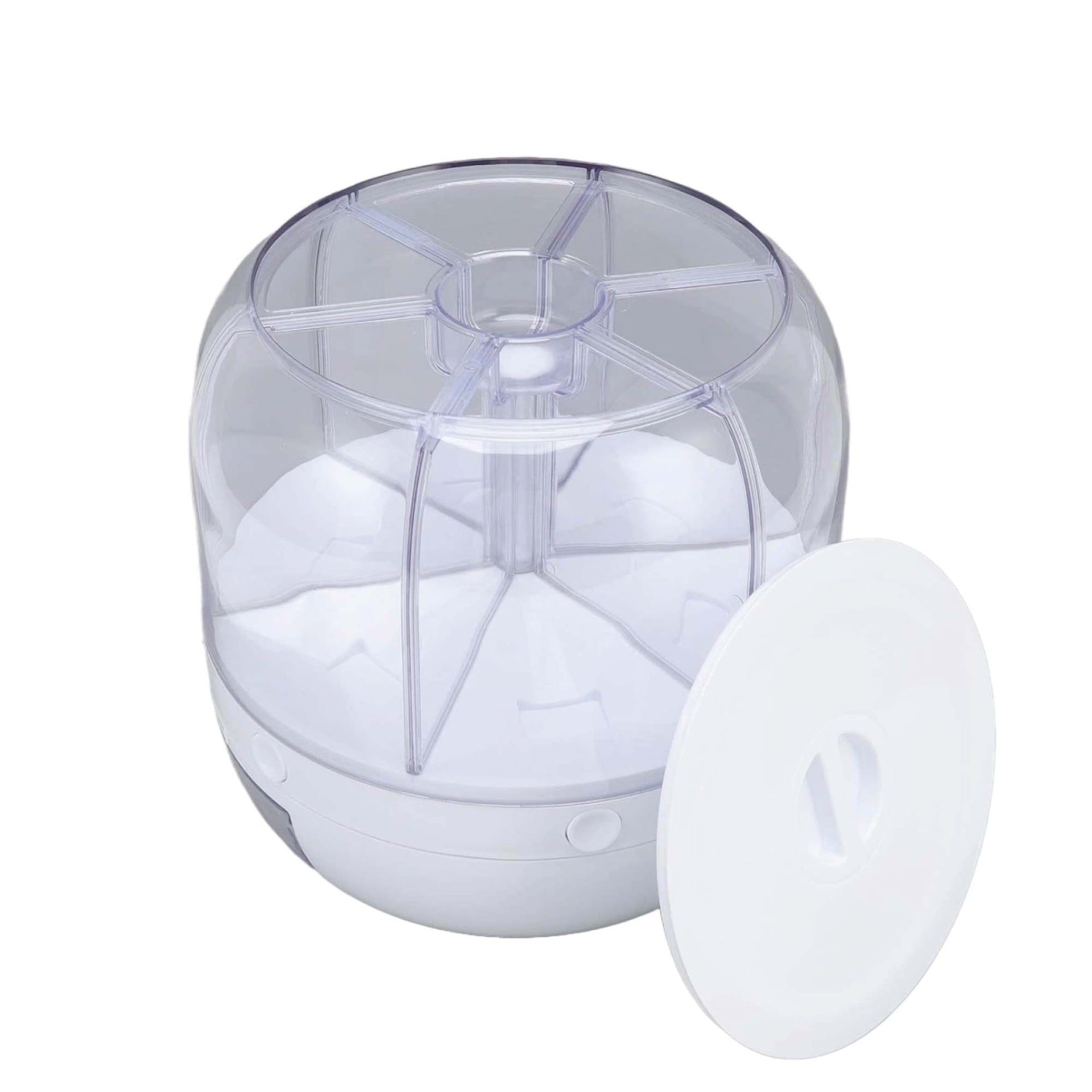 6 Grid Rotating Food Grain Dispenser 7.2L - Large Compartment Storage Container Does not apply