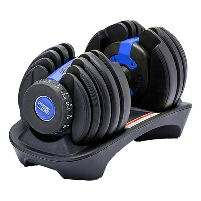 Powertrain 24KG Adjustable Home Gym Dumbbell - Blue