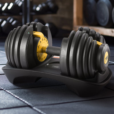 Powertrain 24KG Adjustable Home Gym Dumbbell - Gold