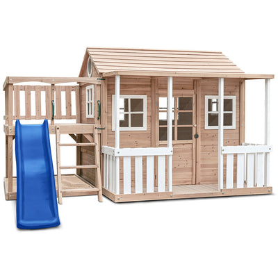 Lifespan Kids Finley Cubby House with 1.8m Slide (Blue)