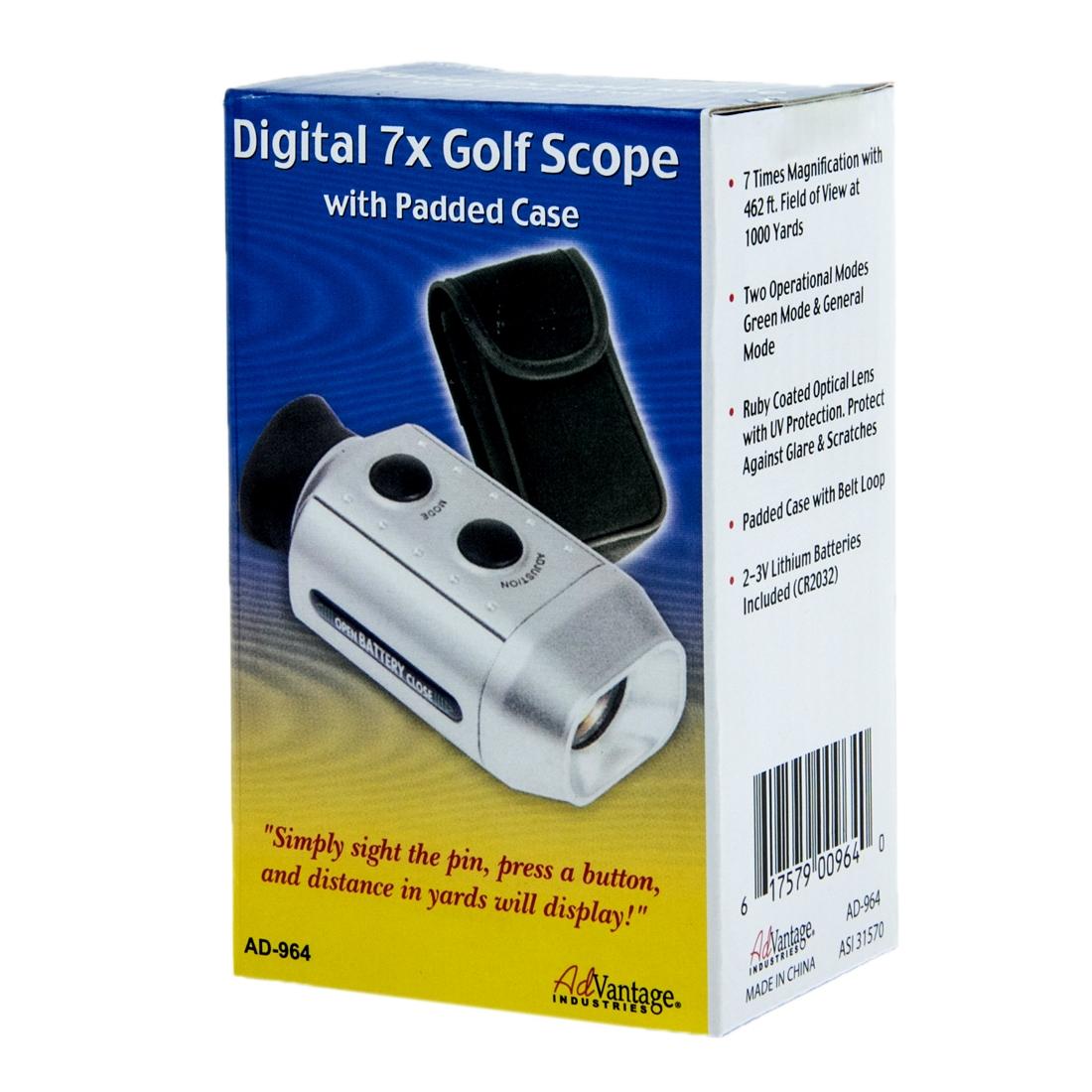 7x Digital Golf Telescope with Measuring Instrument and Padded Case Does Not Apply