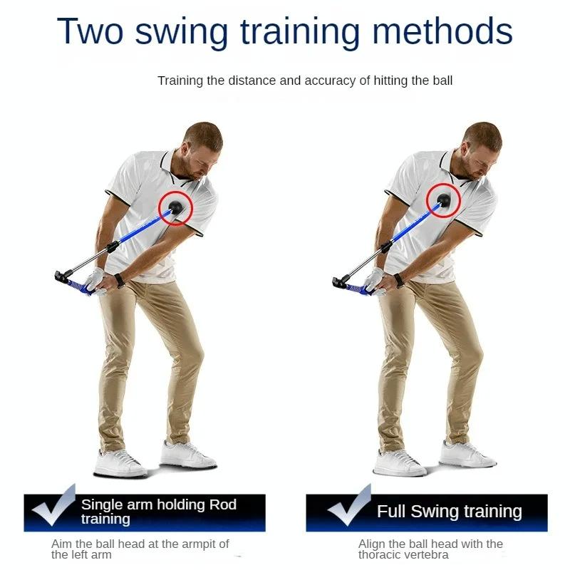 Adjustable Golf Swing Trainer for Beginners - Foldable & Corrective - Black Does Not Apply