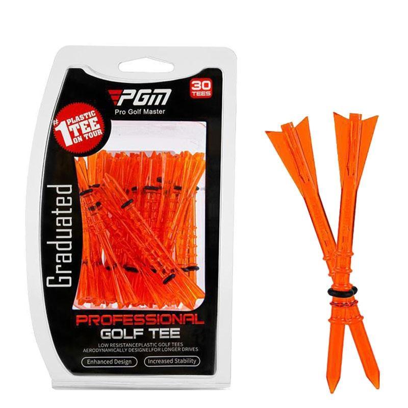 30 Adjustable Golf Tees with 83mm Height Limit - Set of 30 - White Does Not Apply