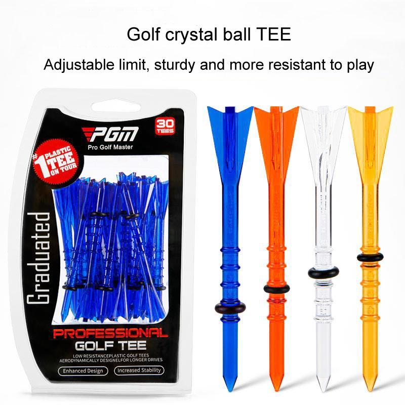 30 Adjustable Golf Tees with 83mm Height Limit - Set of 30 - White Does Not Apply