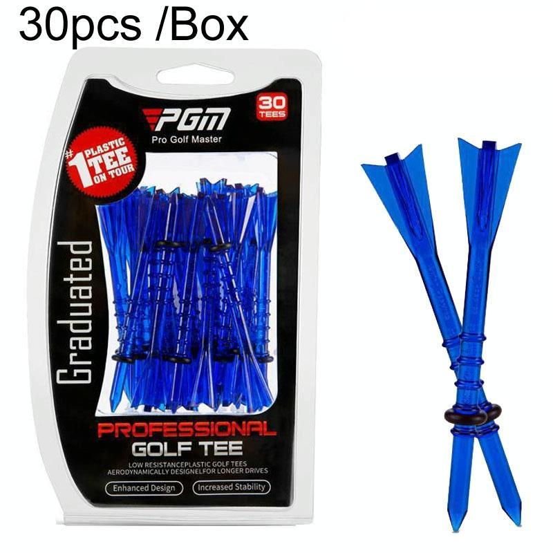 30 Adjustable Golf Tees with 83mm Height Limit - Set of 30 - White Does Not Apply