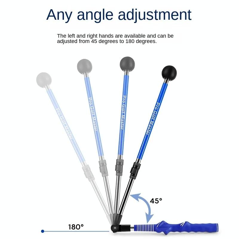 Adjustable Golf Swing Trainer for Beginners - Foldable & Corrective - Blue Does Not Apply