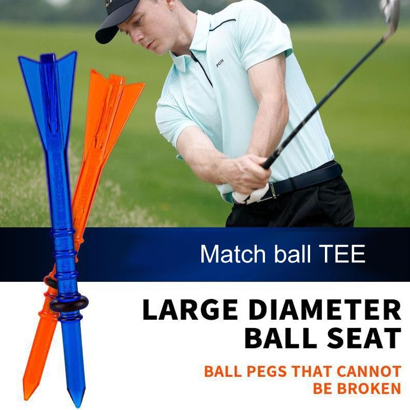 30 Adjustable Golf Tees with 83mm Height Limit - Set of 30 - Orange Does Not Apply