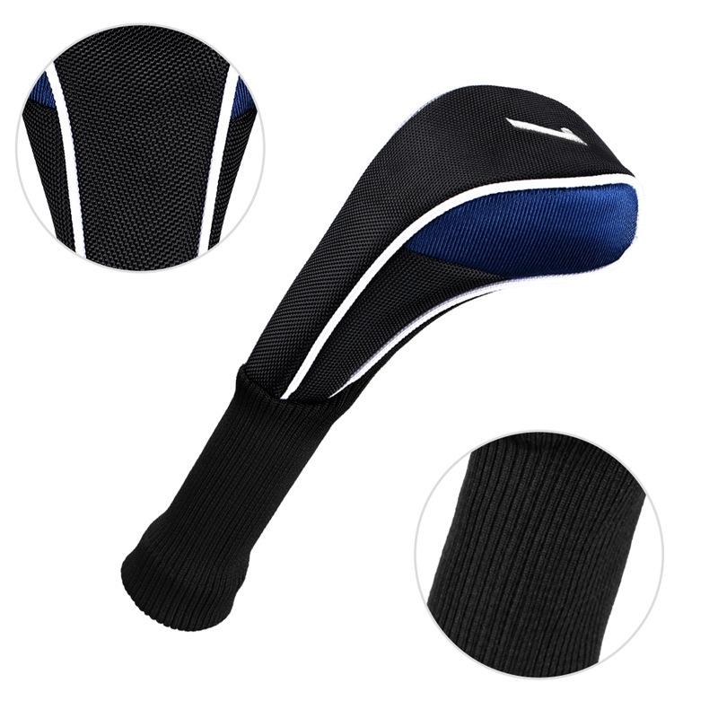 3-in-1 Golf Club Cover Set - No.1 No.3 No.5 - Black Does Not Apply