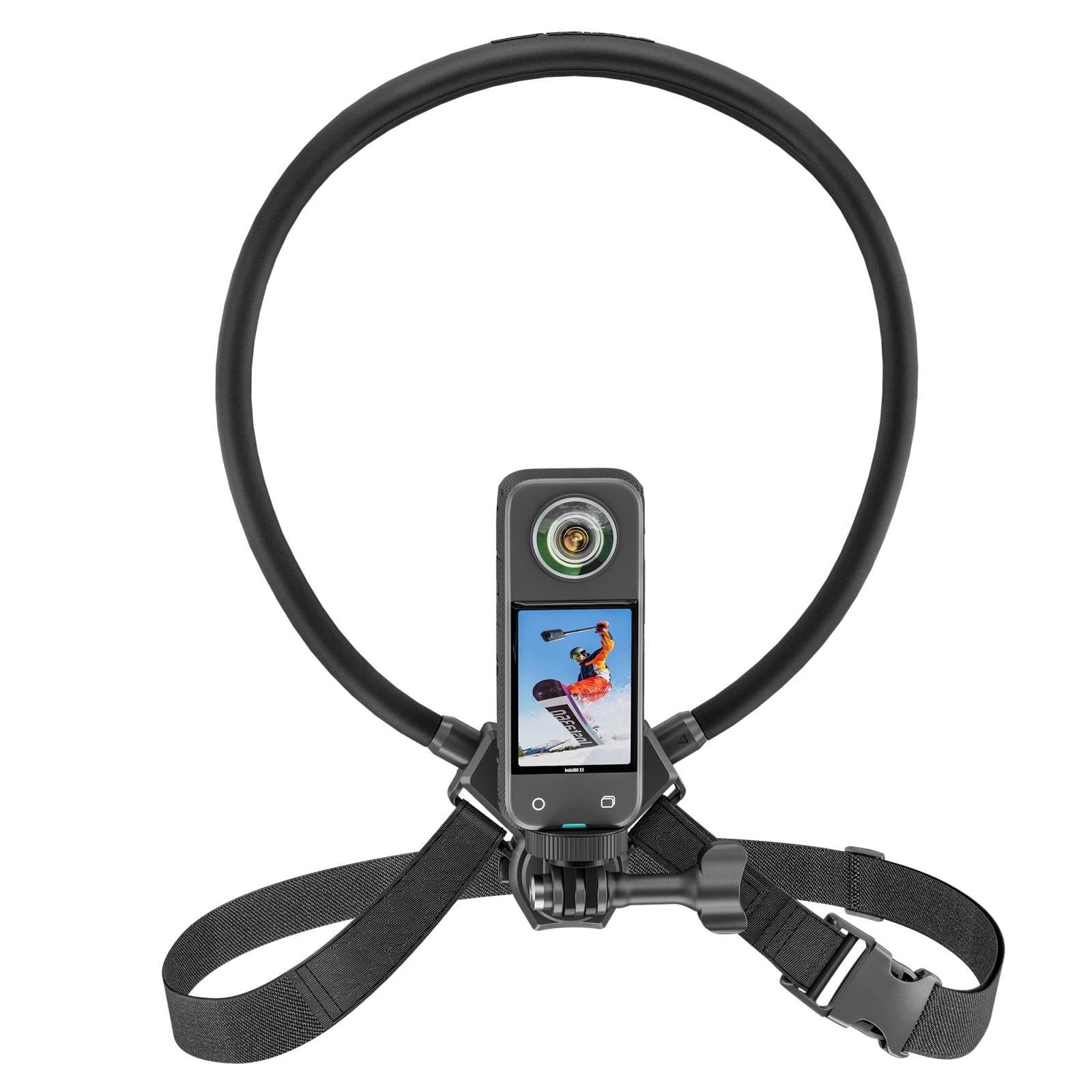 Adjustable Neck Vlog Bracket for Dji Gopro Insta360 Action Cameras and Smartphones Does Not Apply