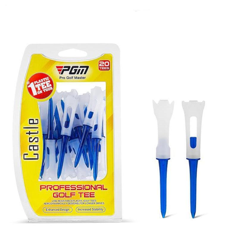 20-pack Golf Ball Tee Holder for Competition - 83mm Spike Balls - Blue Does Not Apply