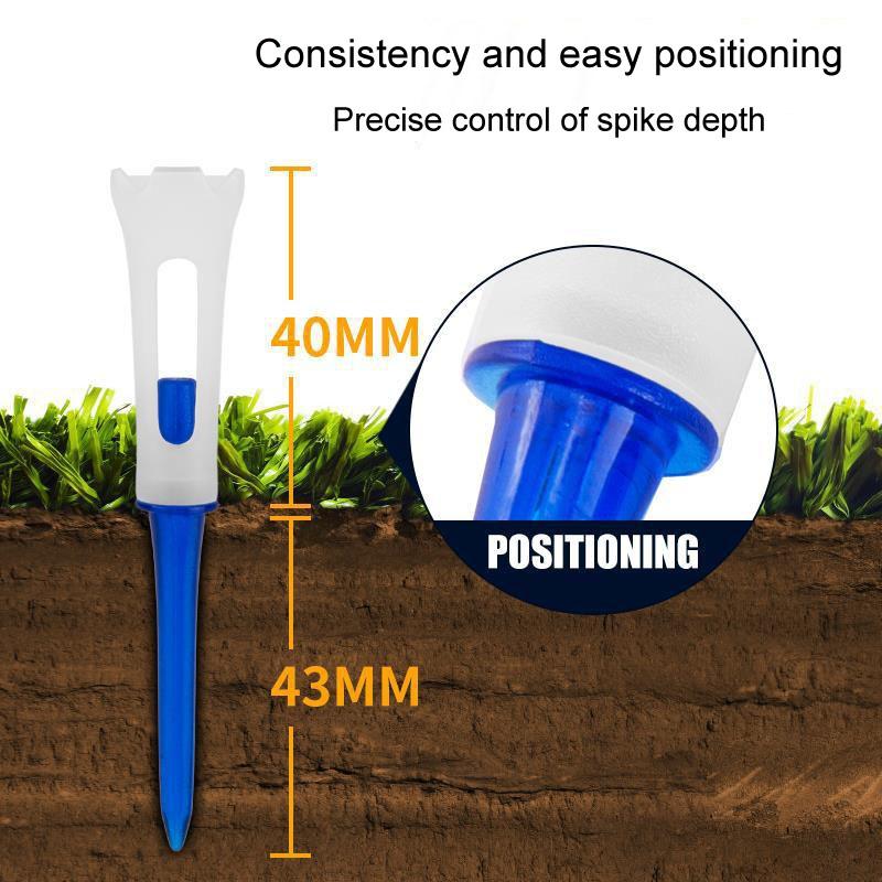 20-pack Golf Ball Tee Holder for Competition - 83mm Spike Balls - Blue Does Not Apply