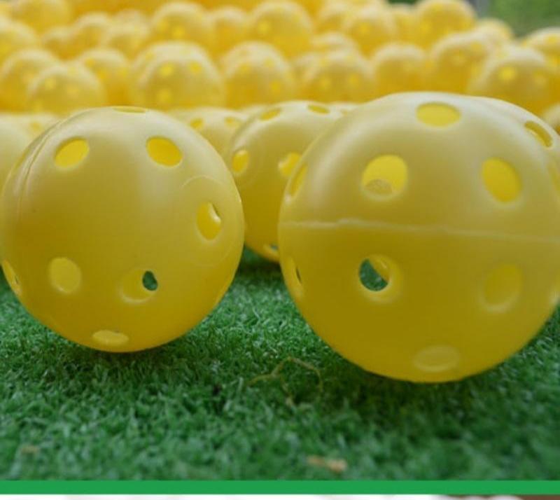 10-piece Indoor Golf Exercise Hollow Balls - Available - Yellow Does Not Apply