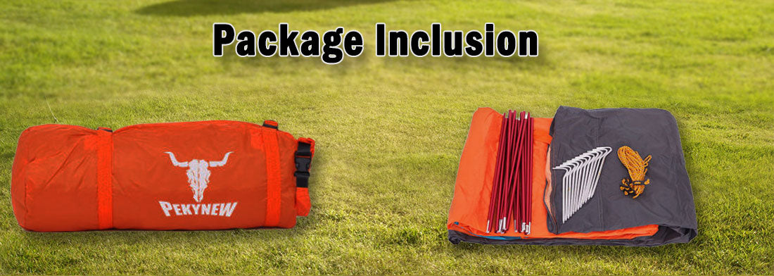 2 Person Portable Outdoor Lightweight Cycling Hiking Backpacking Camping Waterproof Tent - Orange Does Not Apply