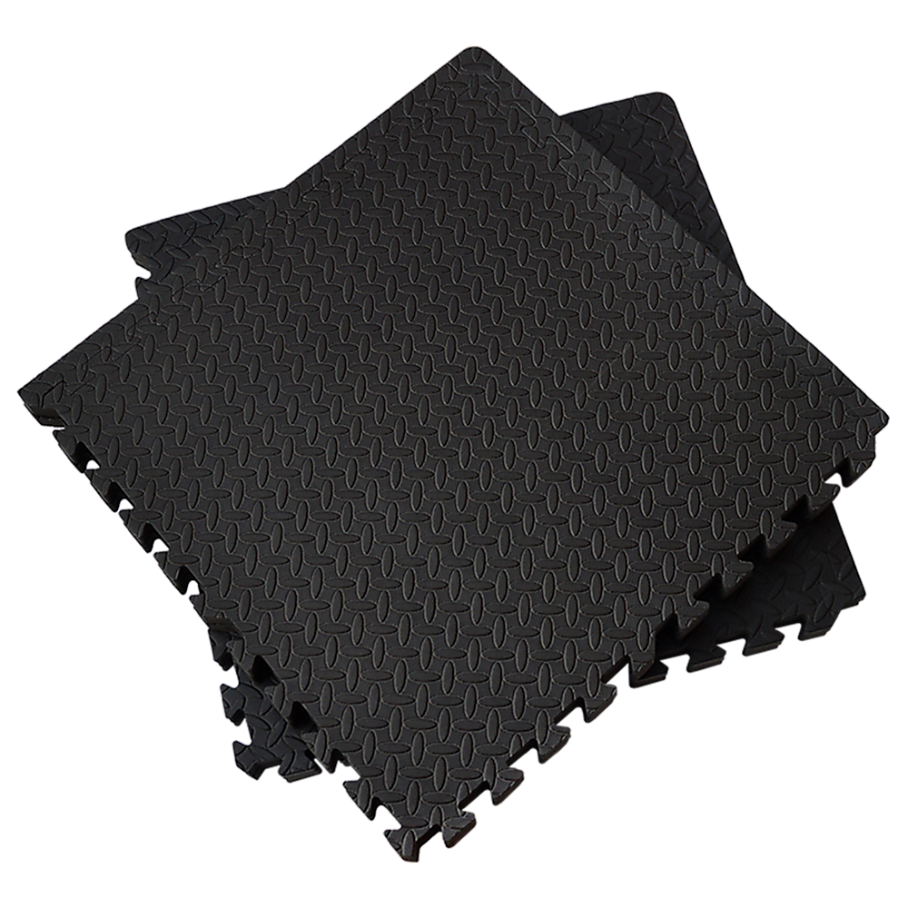 12 Tiles EVA Rubber Foam Gym Mat 60cm x 60cm 2.5cm Fitness Flooring Does not apply