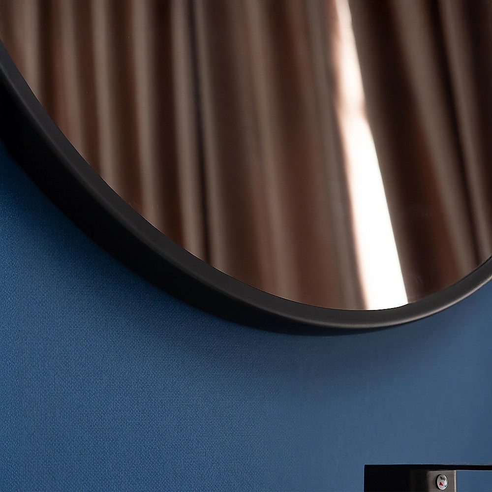 80cm Round Wall Mirror Bathroom Makeup Mirror by Della Francesca Della Francesca
