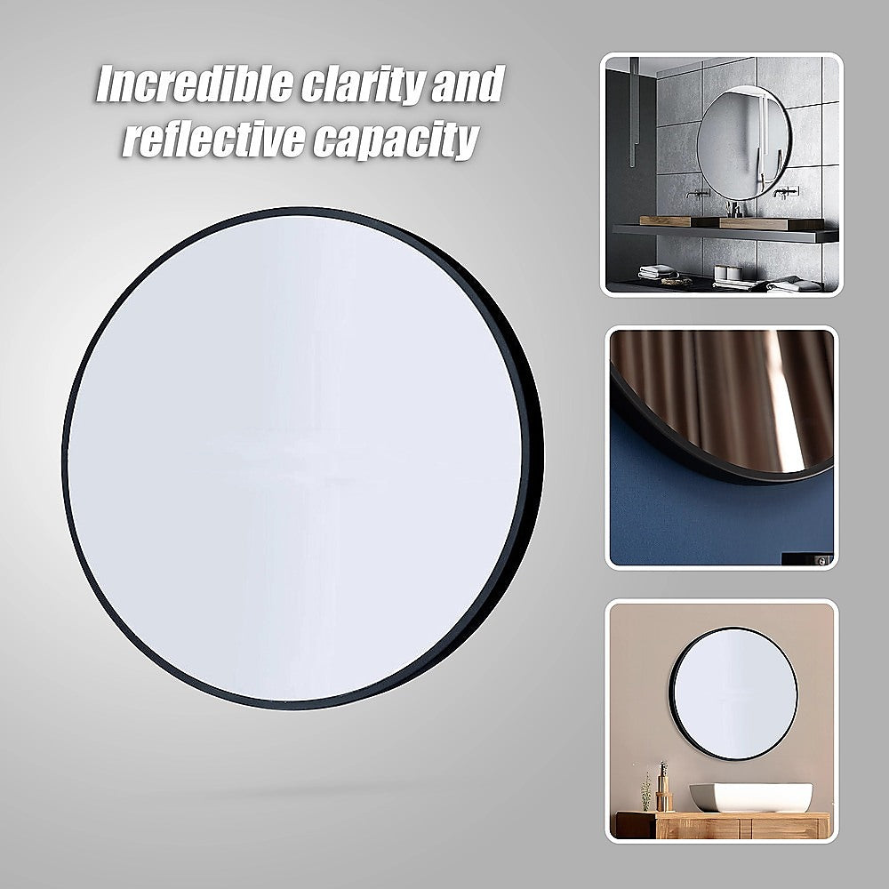 90cm Round Wall Mirror Bathroom Makeup Mirror by Della Francesca Della Francesca