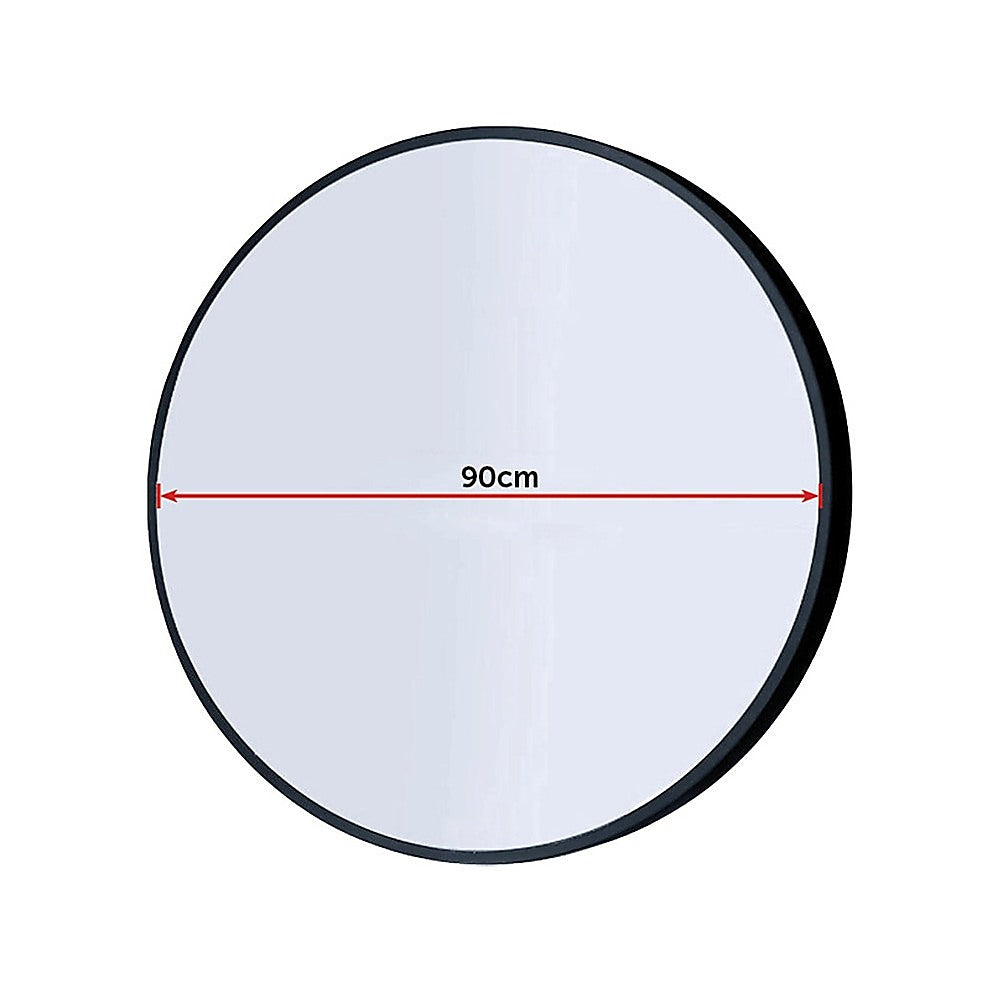 90cm Round Wall Mirror Bathroom Makeup Mirror by Della Francesca Della Francesca