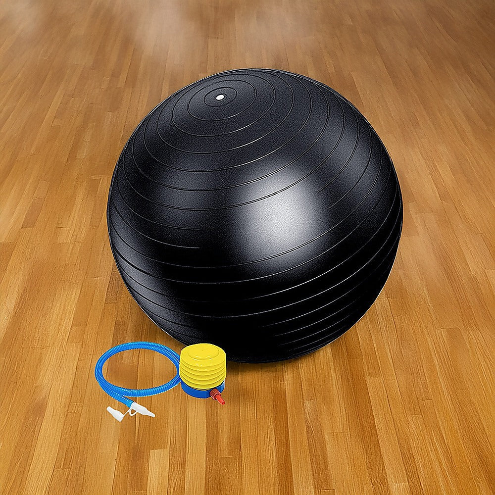 75cm Static Strength Exercise Stability Ball with Pump Does not apply